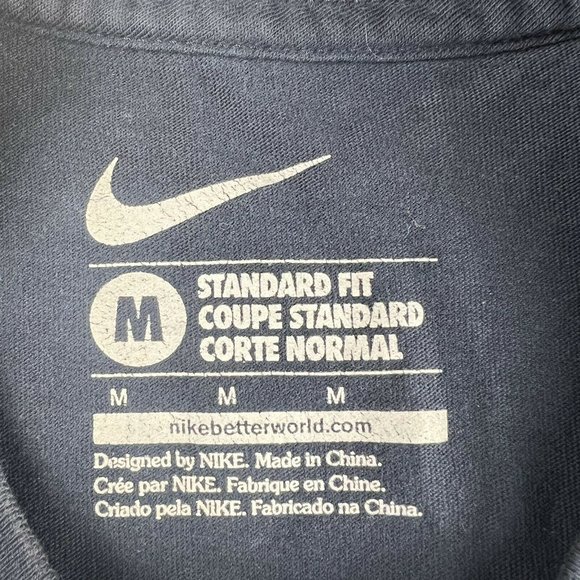 Nike Basketball Graphic Tee T Shirt Blue Volt Green Medium “Fresh Daily” Mint - Picture 6 of 10